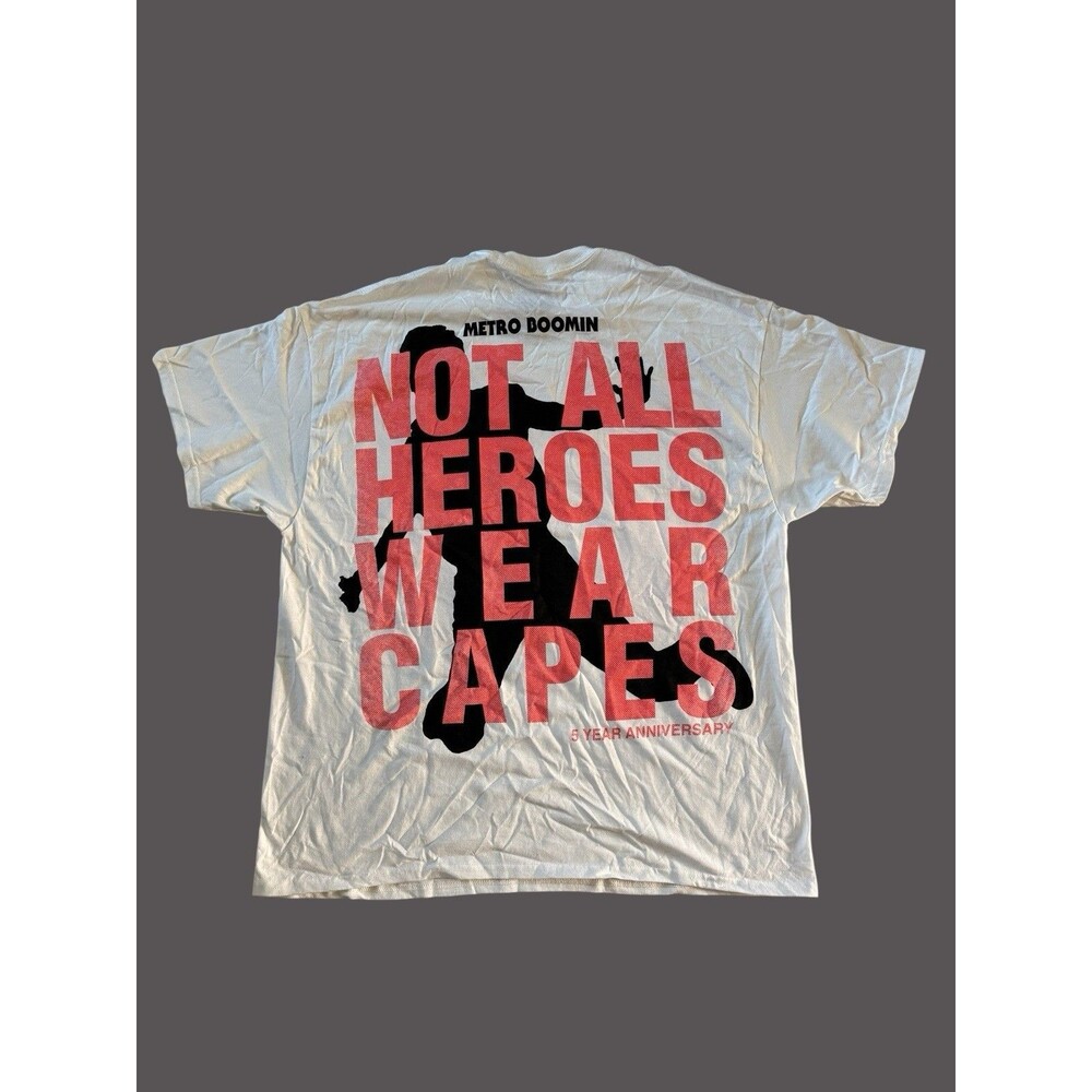 Metro Boomin “Not All Heroes Wear Capes” Tee Shirt Size 2XL NWOT